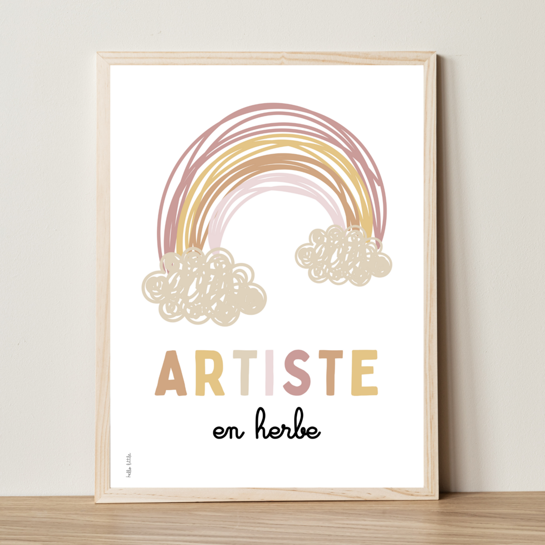 Affiche D Affirmation Positive Artiste Apprendre En S Amusant Affiches D Affirmations