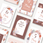 Cartes étapes coquillage