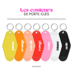 couleurs porte clés
