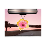 diffuseur voiture - hibiscus jaune rose