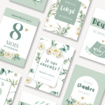 CE grossesse - floral mint