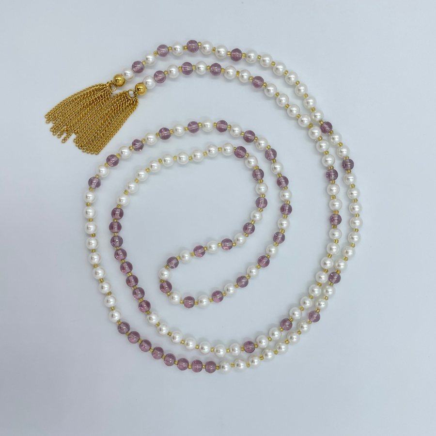 Collier Rope lilas
