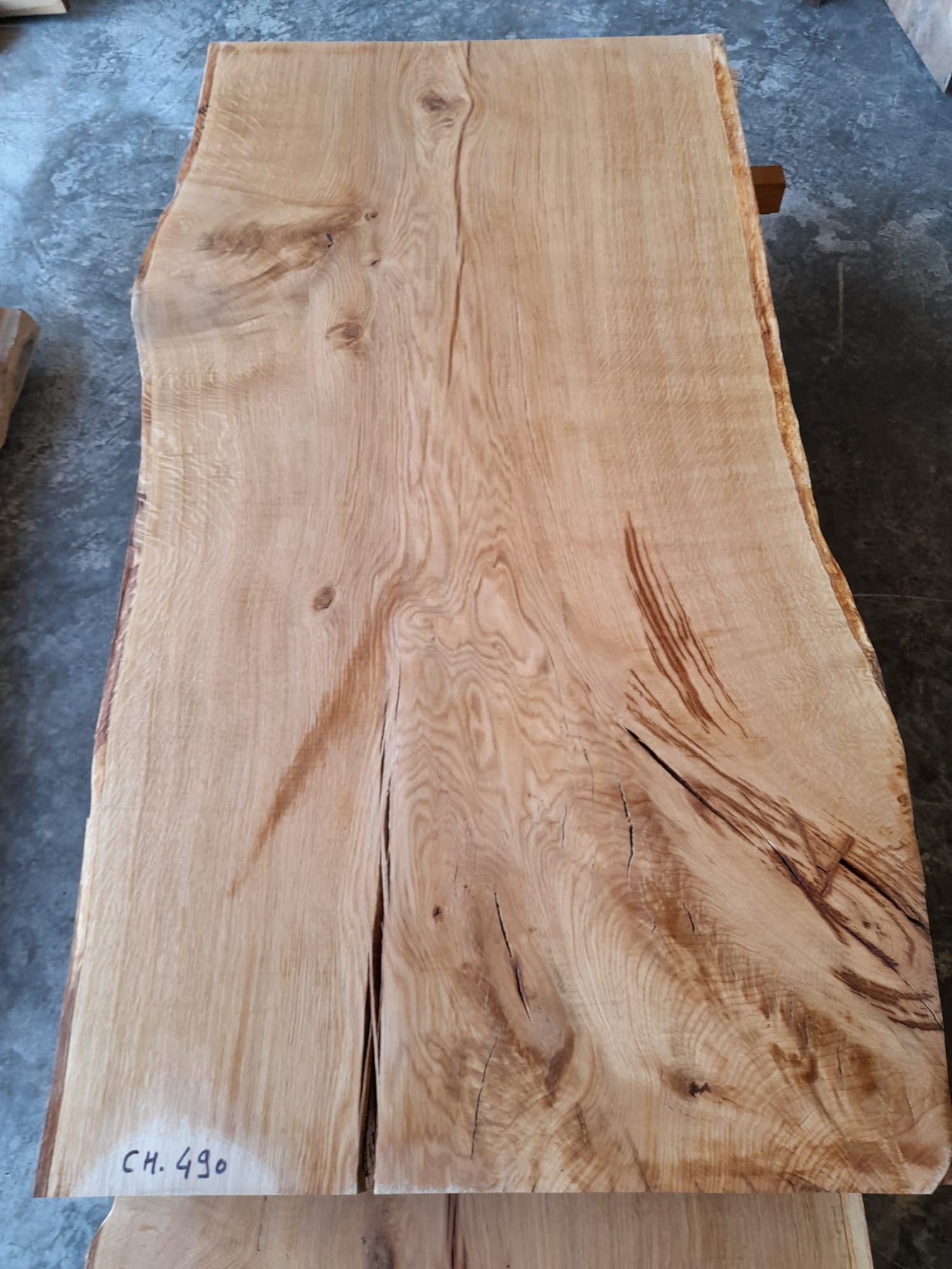 plateau chene live edge ch490