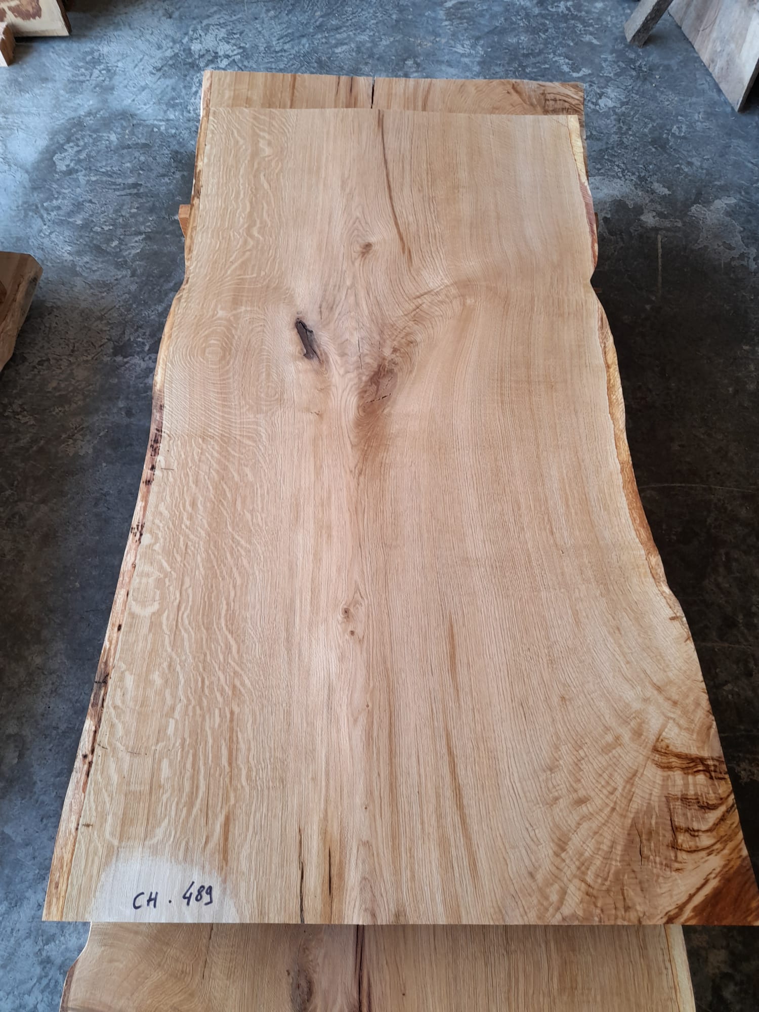 plateau chene live edge ch489
