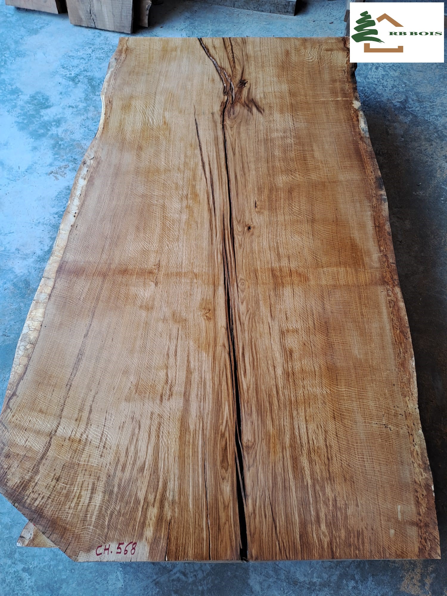 plateau chene live edge ch 568