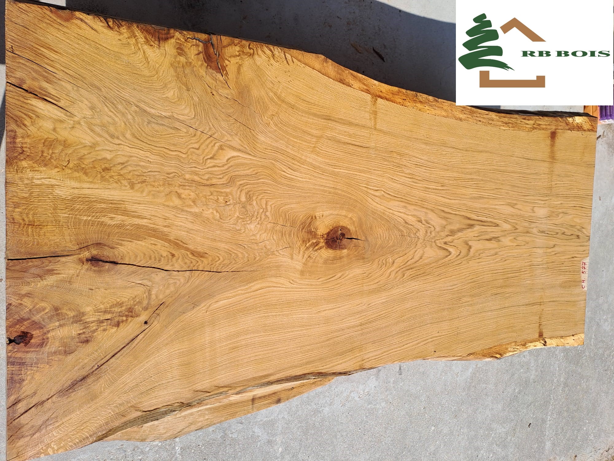 plateau chene live edge ch577