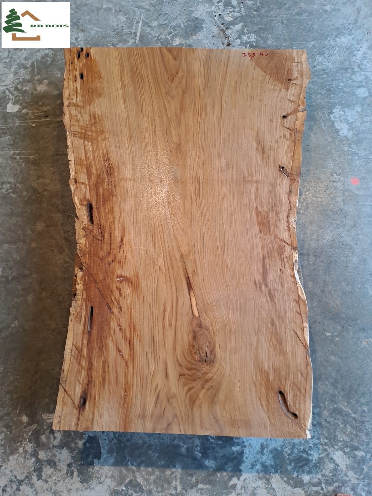 plateau chene live edge ch  651