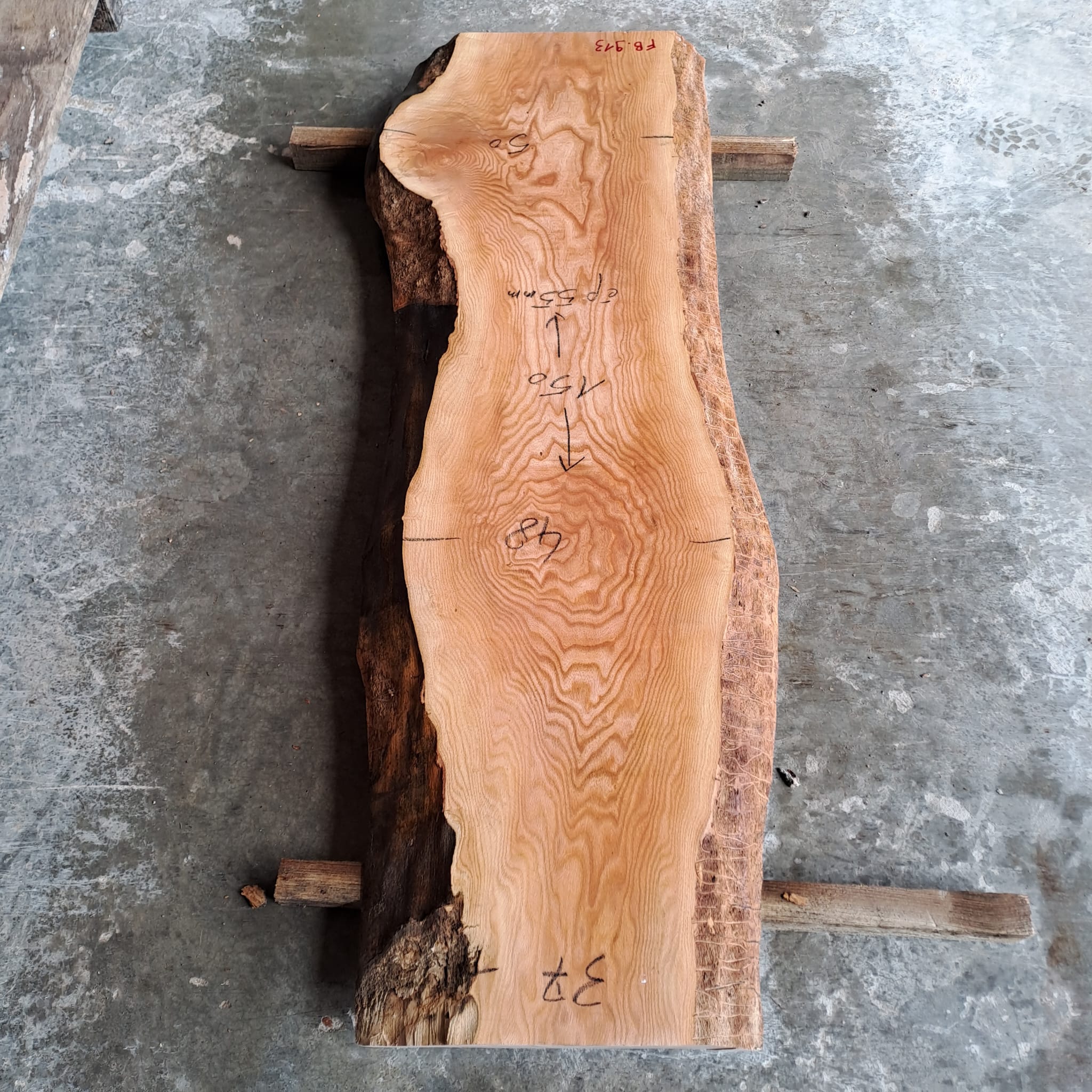 plateau frêne live edge FB 913