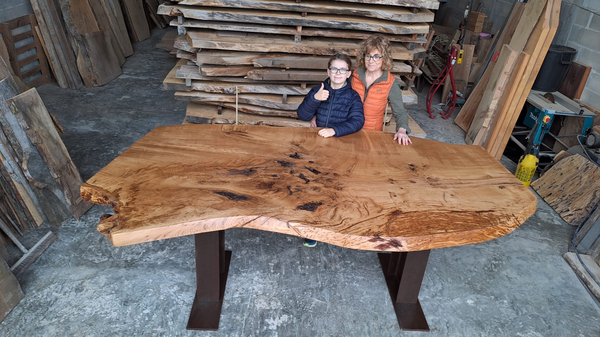 plateau de table poncé huilé CHPH1187