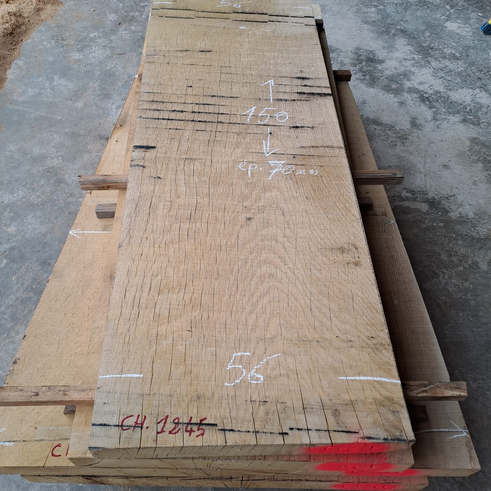 plateau bois brut chêne CH1245