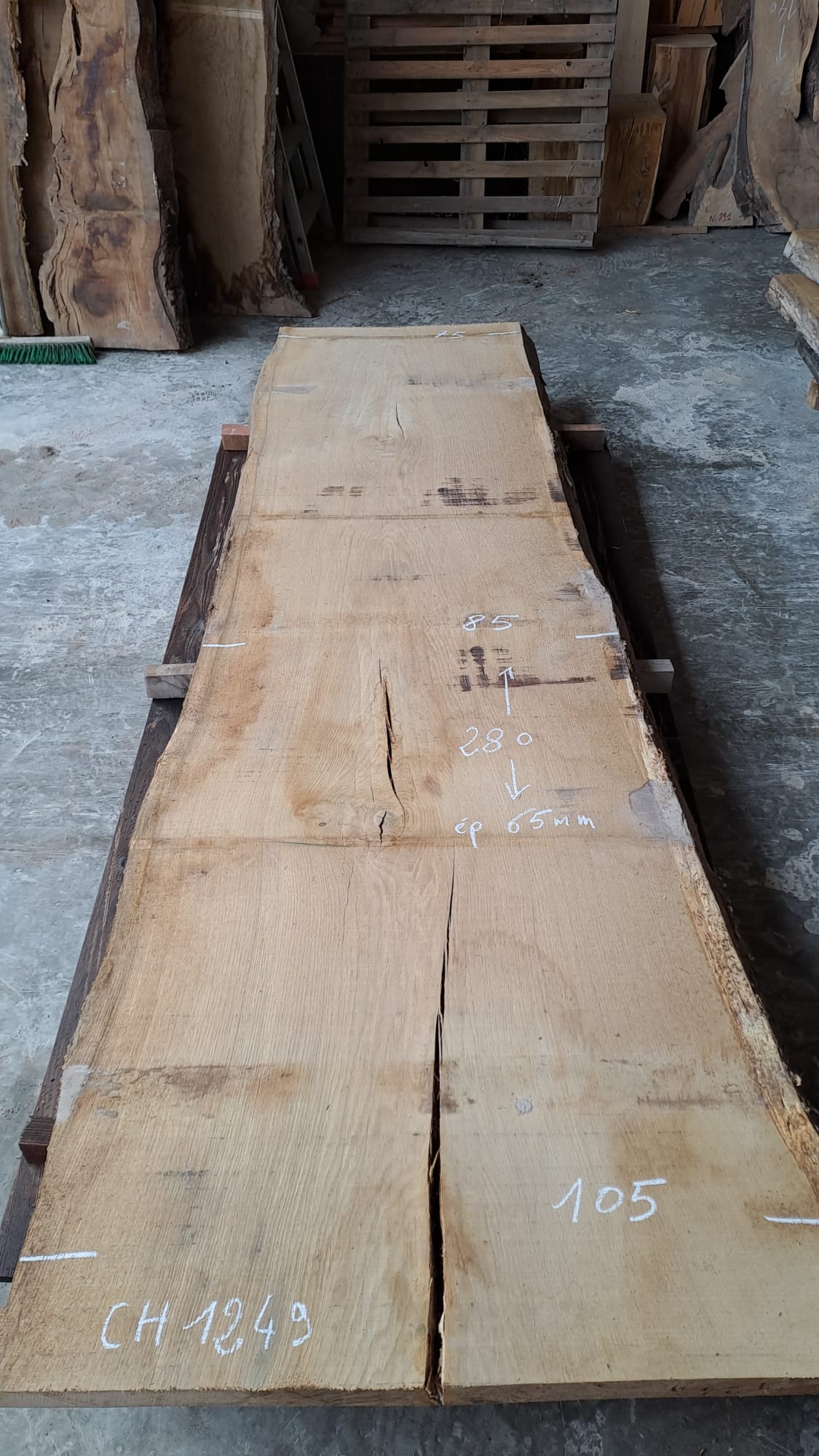 plateau bois brut CH1249