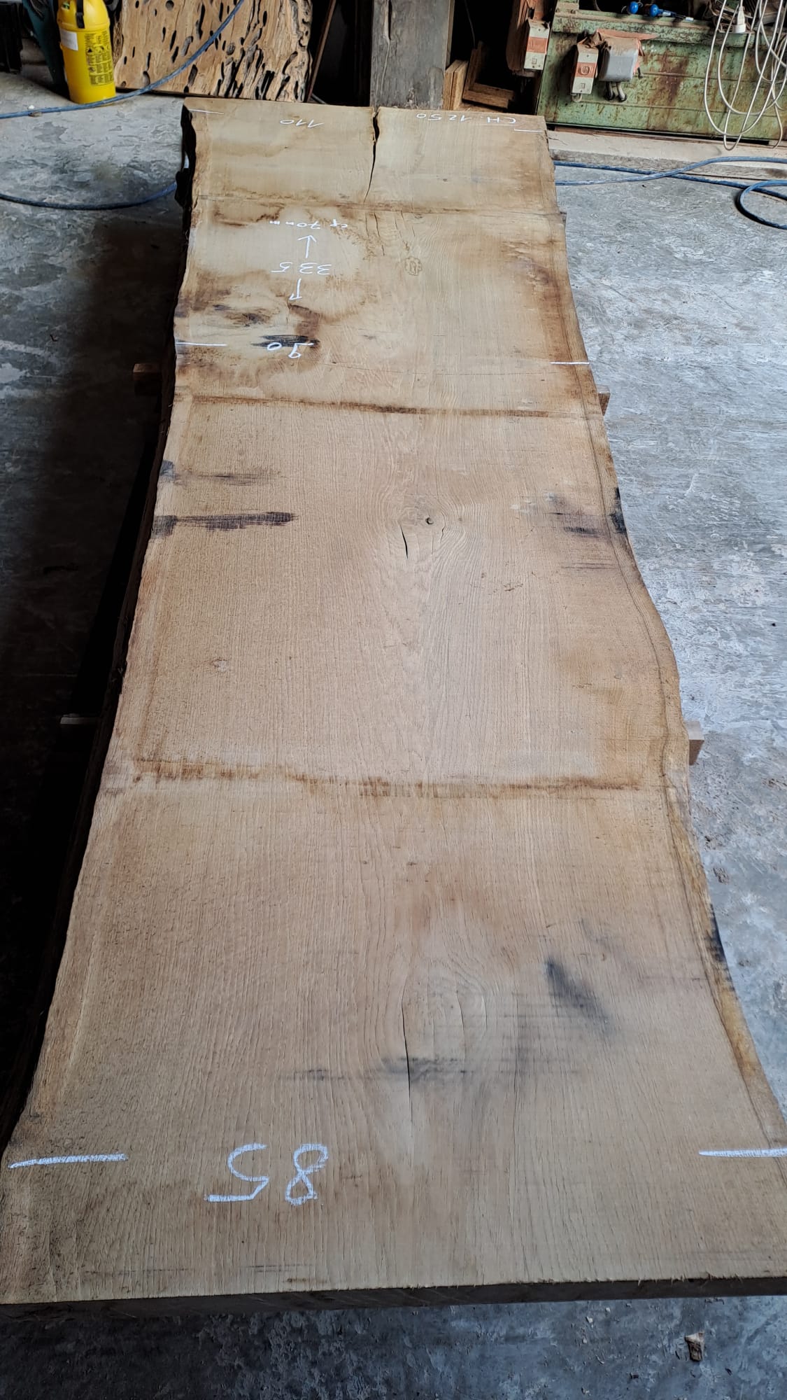 plateau bois brut chêne CH 1250