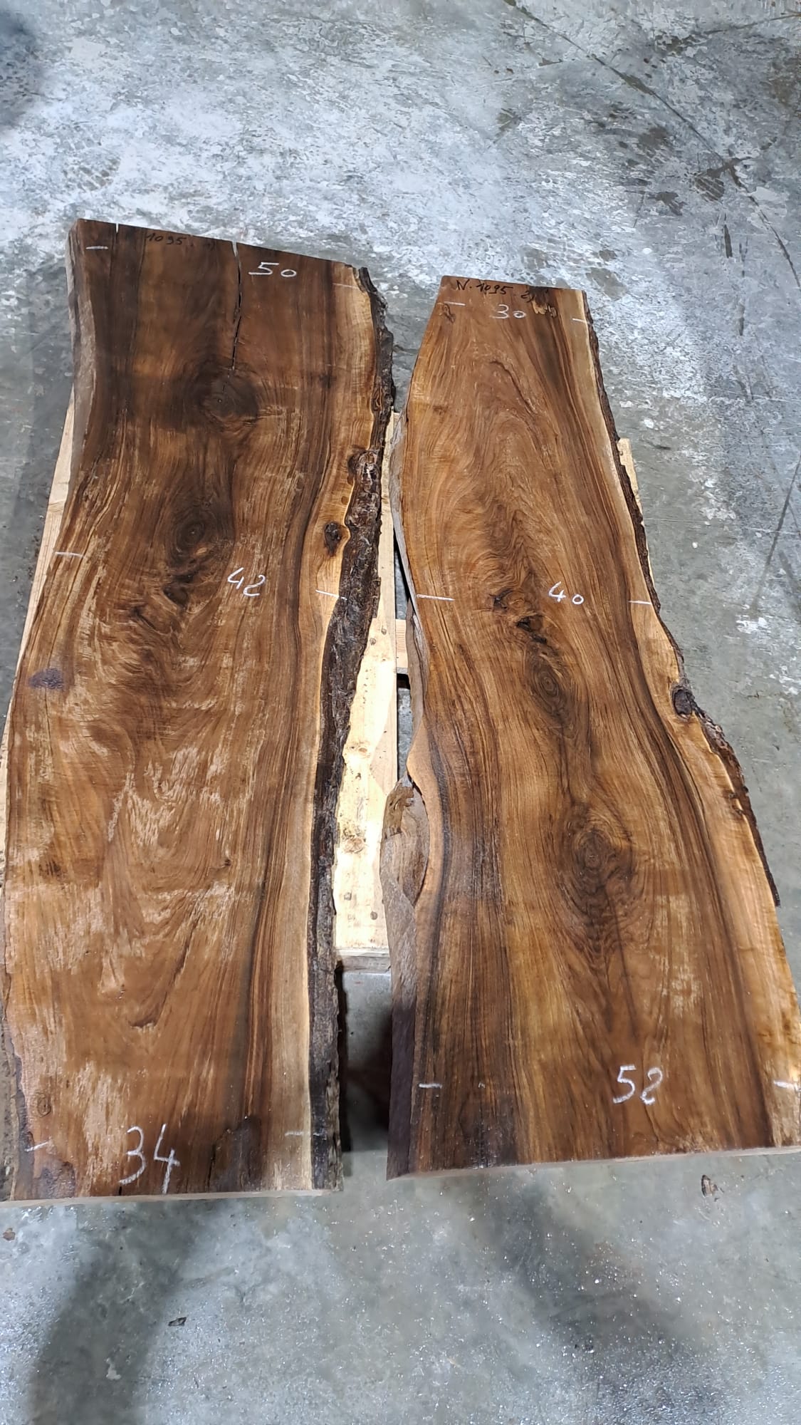 plateaux bois noyer NBM1095
