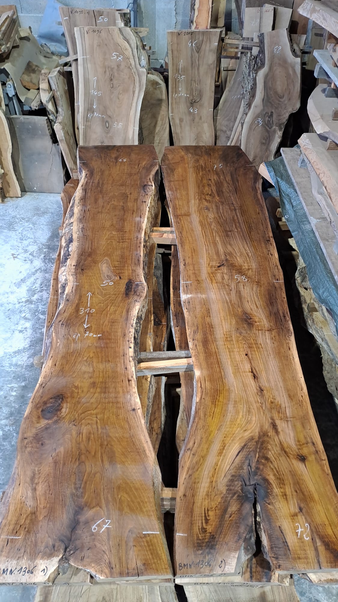 NBM1306 plateau bois noyer