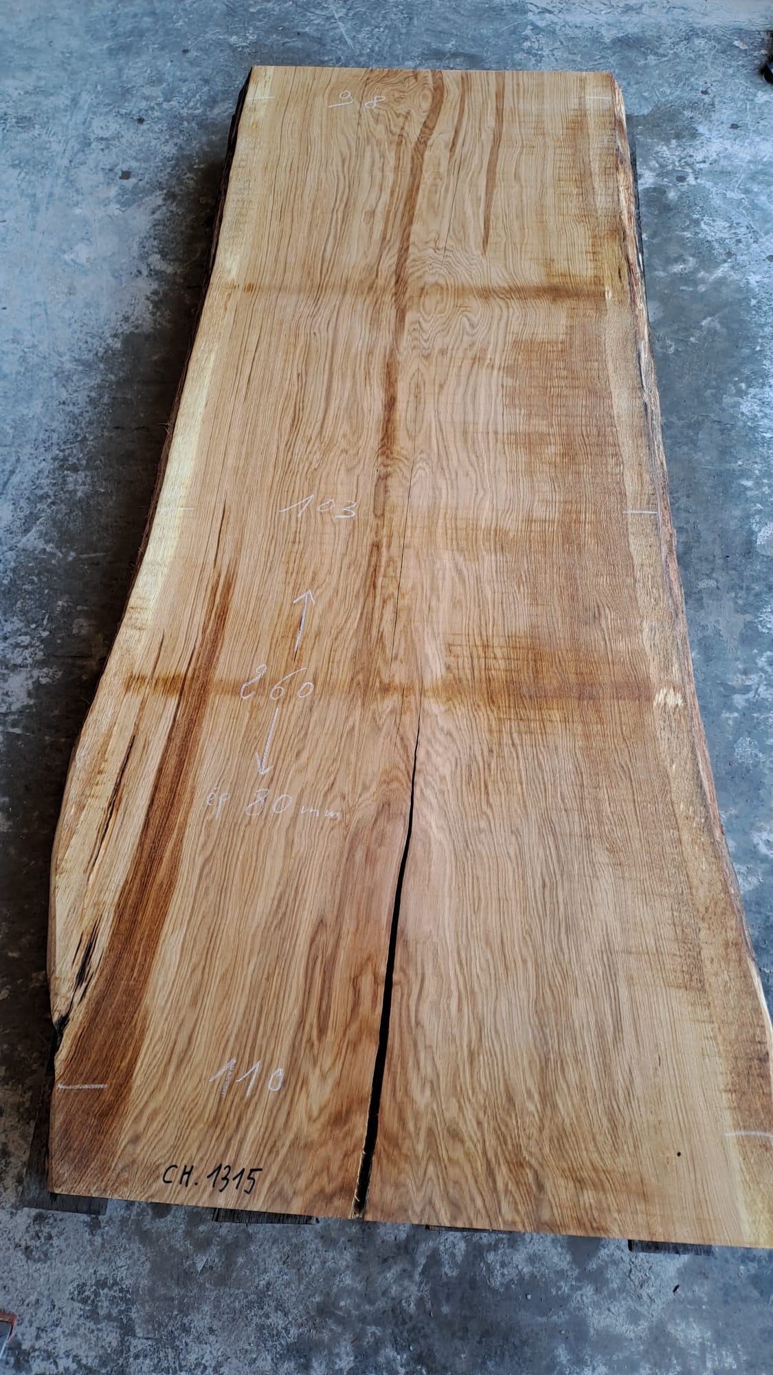 plateau bois chêne CH1315