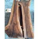 2 plateaux noyer book matched n551