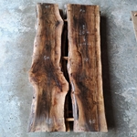 2 plateaux de noyer book matched n 888