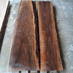 2 plateaux noyer book matched NBM1037