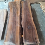 2 plateaux noyer book matched NBM1040