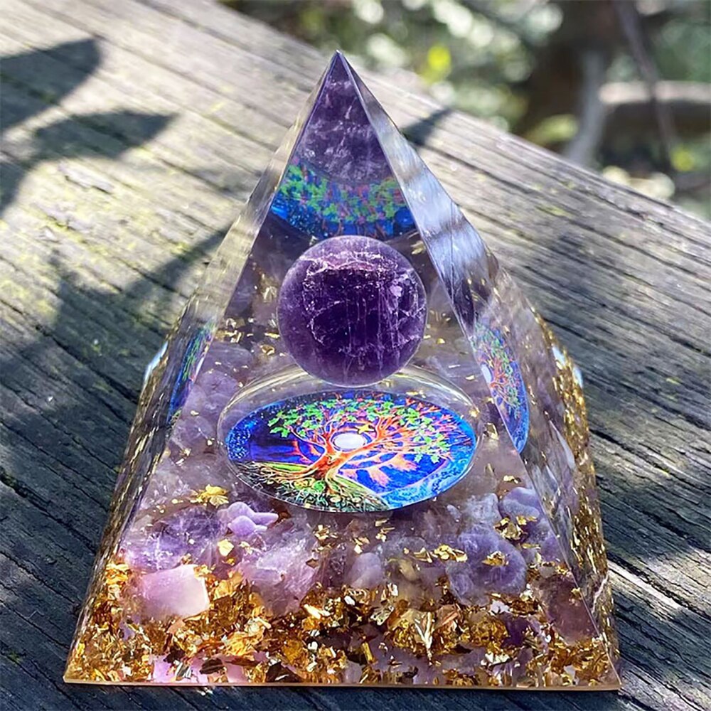 Pyramide Orgonite En Cristal Naturel Art Et D Corations Orgonite