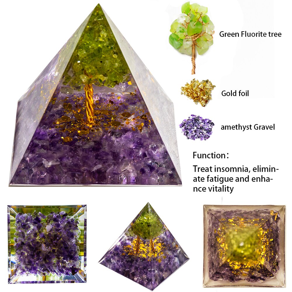 Pyramide Orgonite En Cristal Naturel - Art Et Décorations/Orgonite