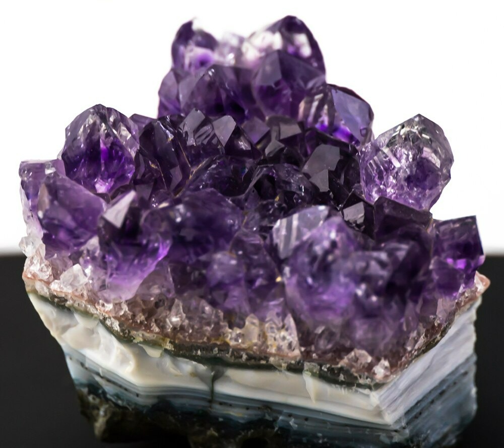 Pierre de Quartz violette irrégulière cristal minéral Minéraux