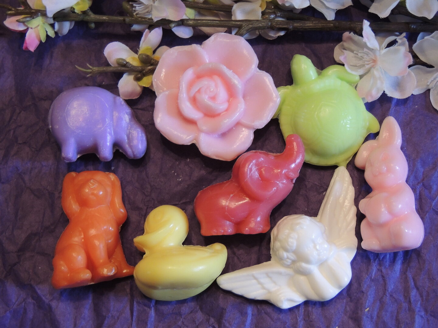Savons Invités Fantaisie - Petits Savons En Glycérine En Forme De Cœurs, Animaux, Fleurs, Thème Mer