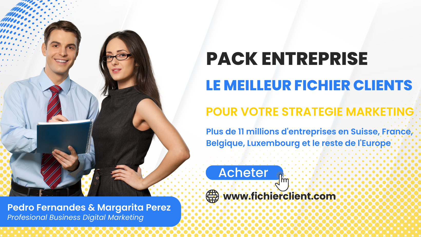 blue yellow modern business facebook cover 1