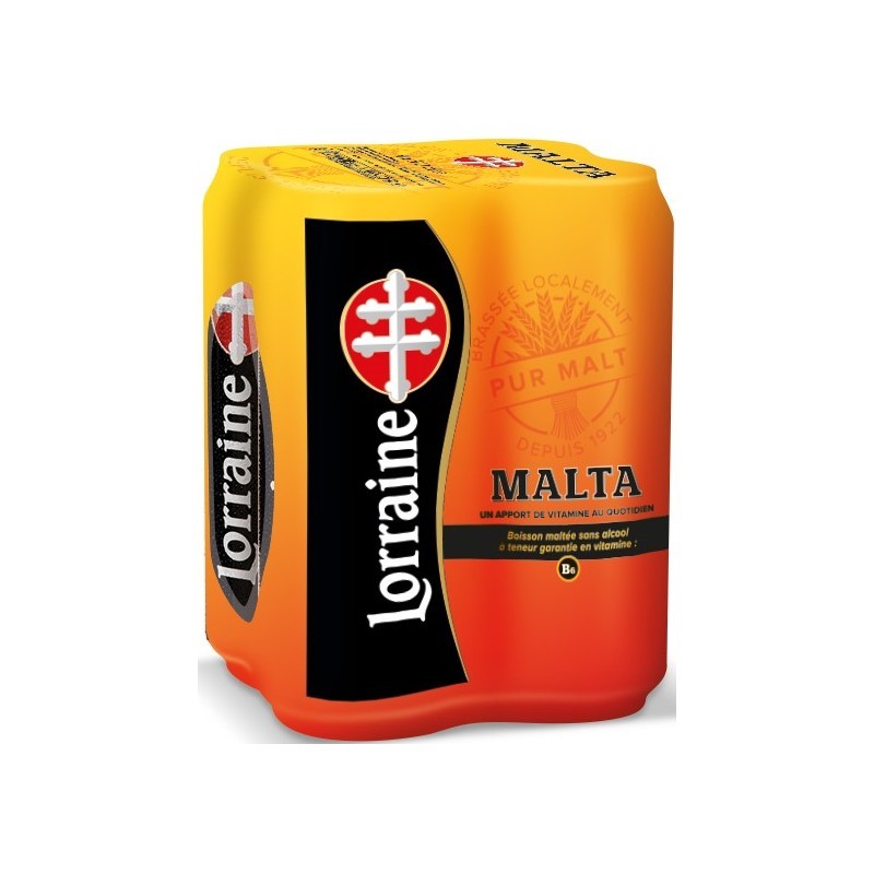 Malta Lorraine Canette 50 cl Pack 4x50cl