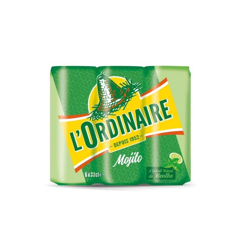 LOrdinaire mojito canette 33cl pack 6x33cl