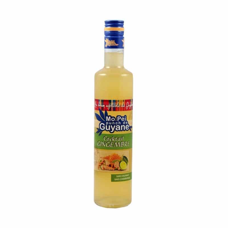 cocktail gingembre citron Délices de Guyane 50cl 18° Mo Pei