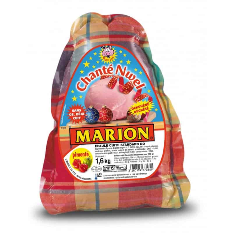 Jambon de Noel Marion Epaule cuite Chante Nwel Pimenté 1.6kg