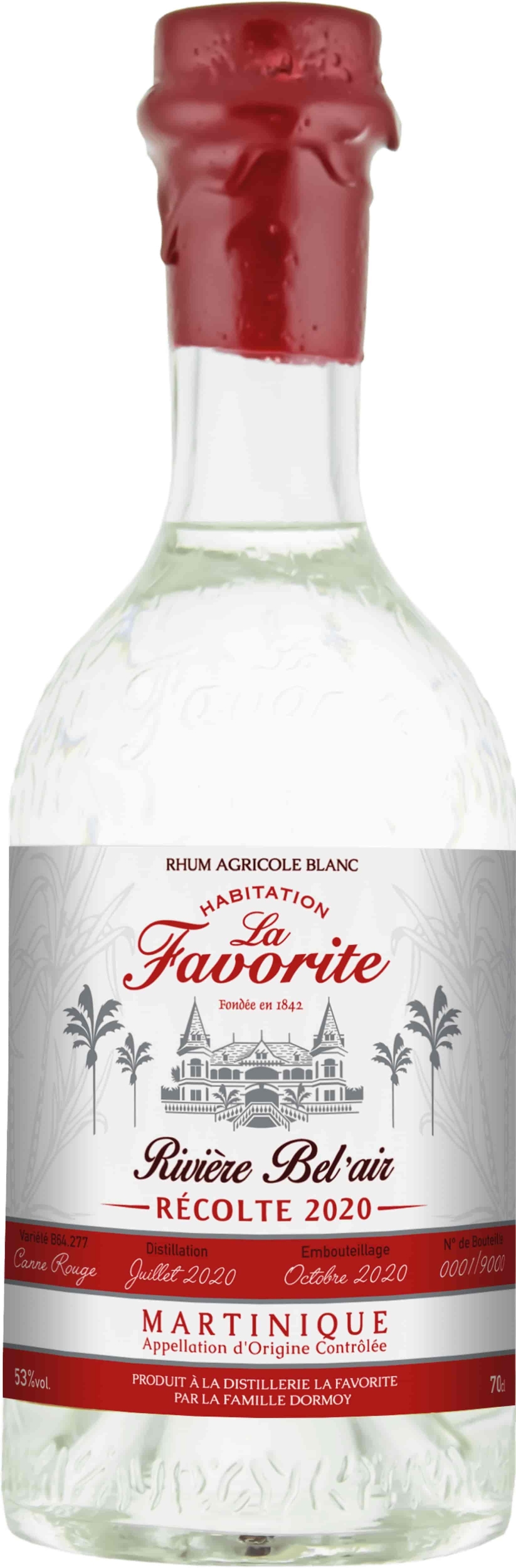 Rhum la Favorite Bel Air 2020 70cl 53°