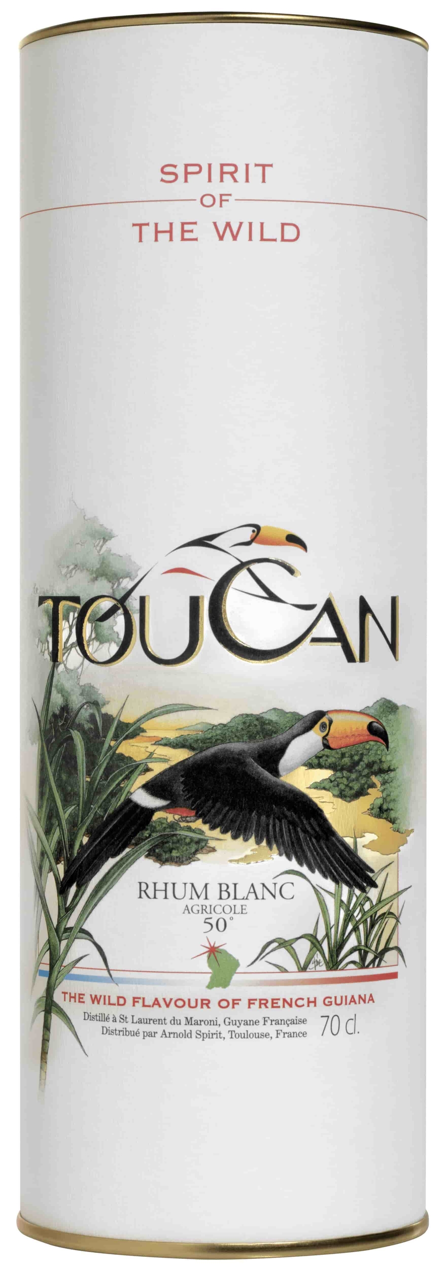 Rhum Toucan blanc avec étui 70cl 50°