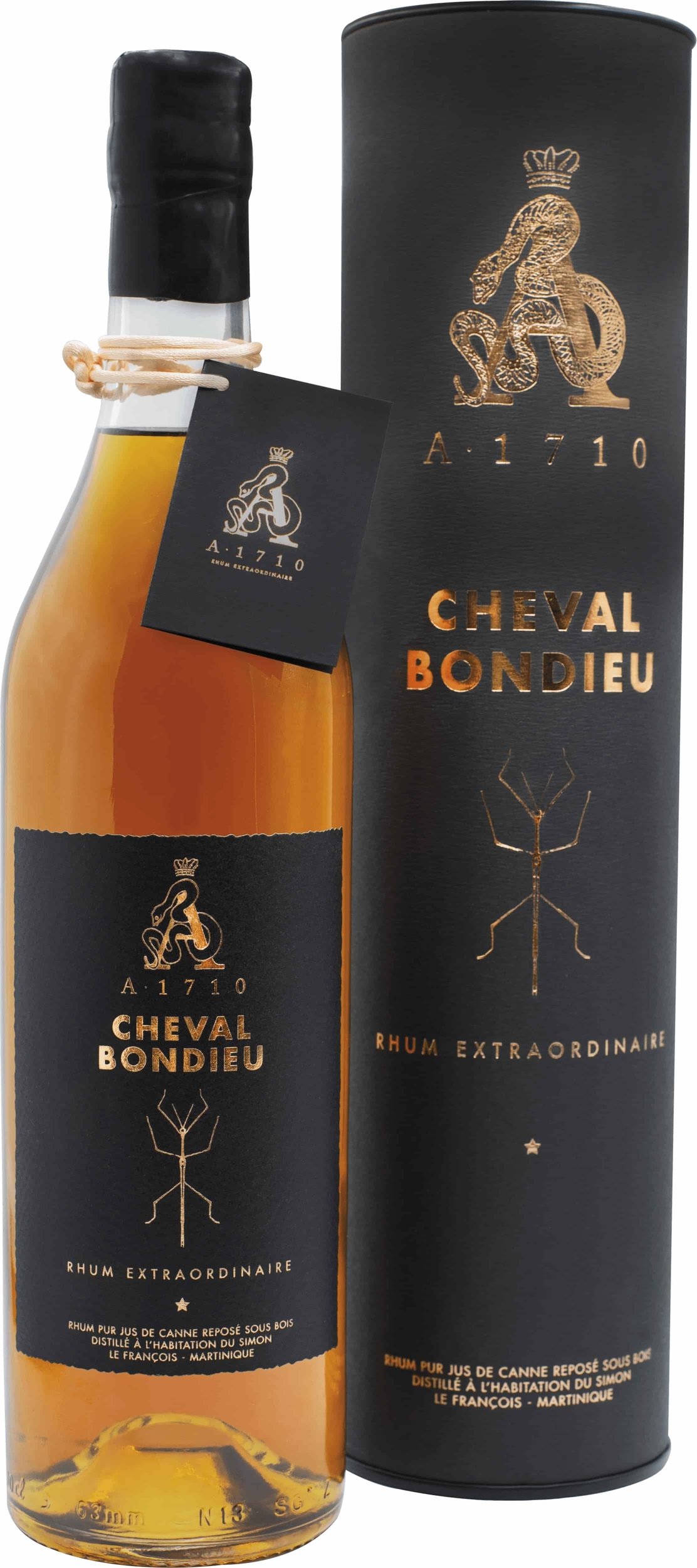 Rhum A1710 Cheval Bondieu 70cl 51.5°