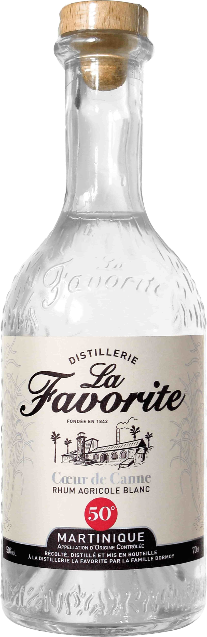 Rhum la Favorite Cœur de Canne 70cl 50°