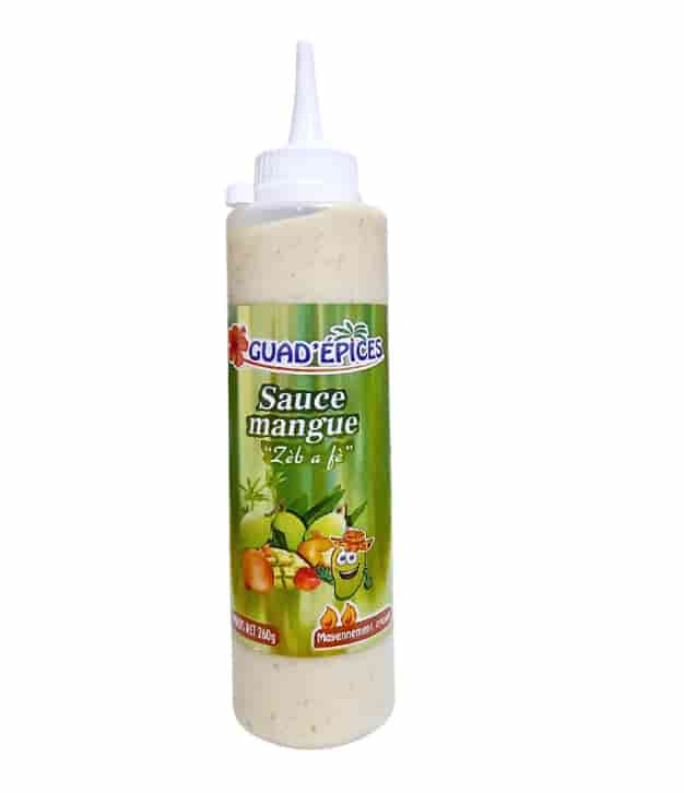 Sauce à la Mangue Verte zeb a fè Squeeze GuadEpices