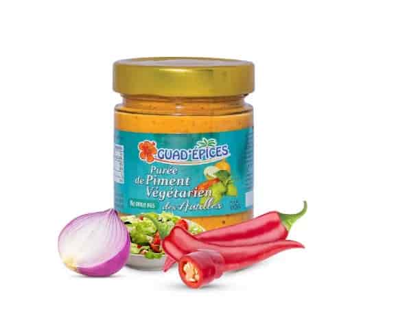 Purée de Piment Végétarien GuadEpices antilles