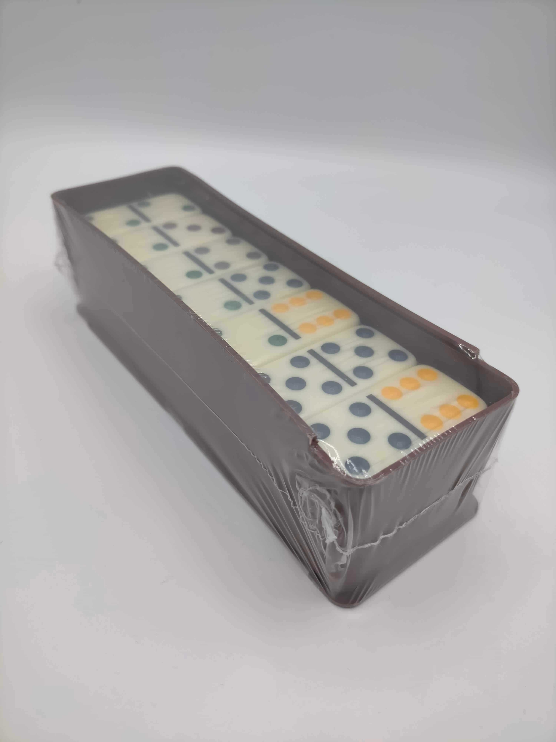 Jeux de domino double six de couleurs DE COTE