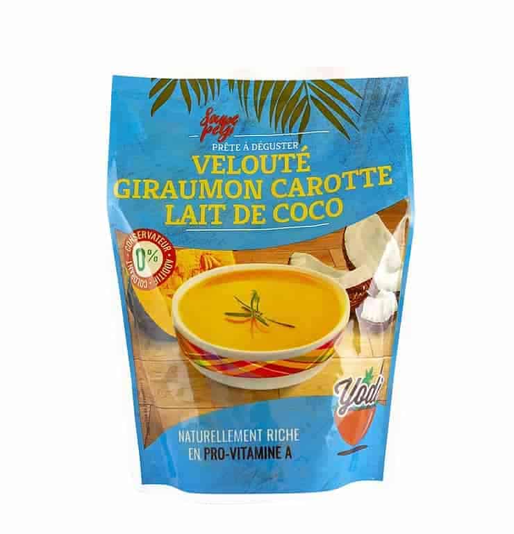 Velouté giraumon carotte lait de coco Yodi