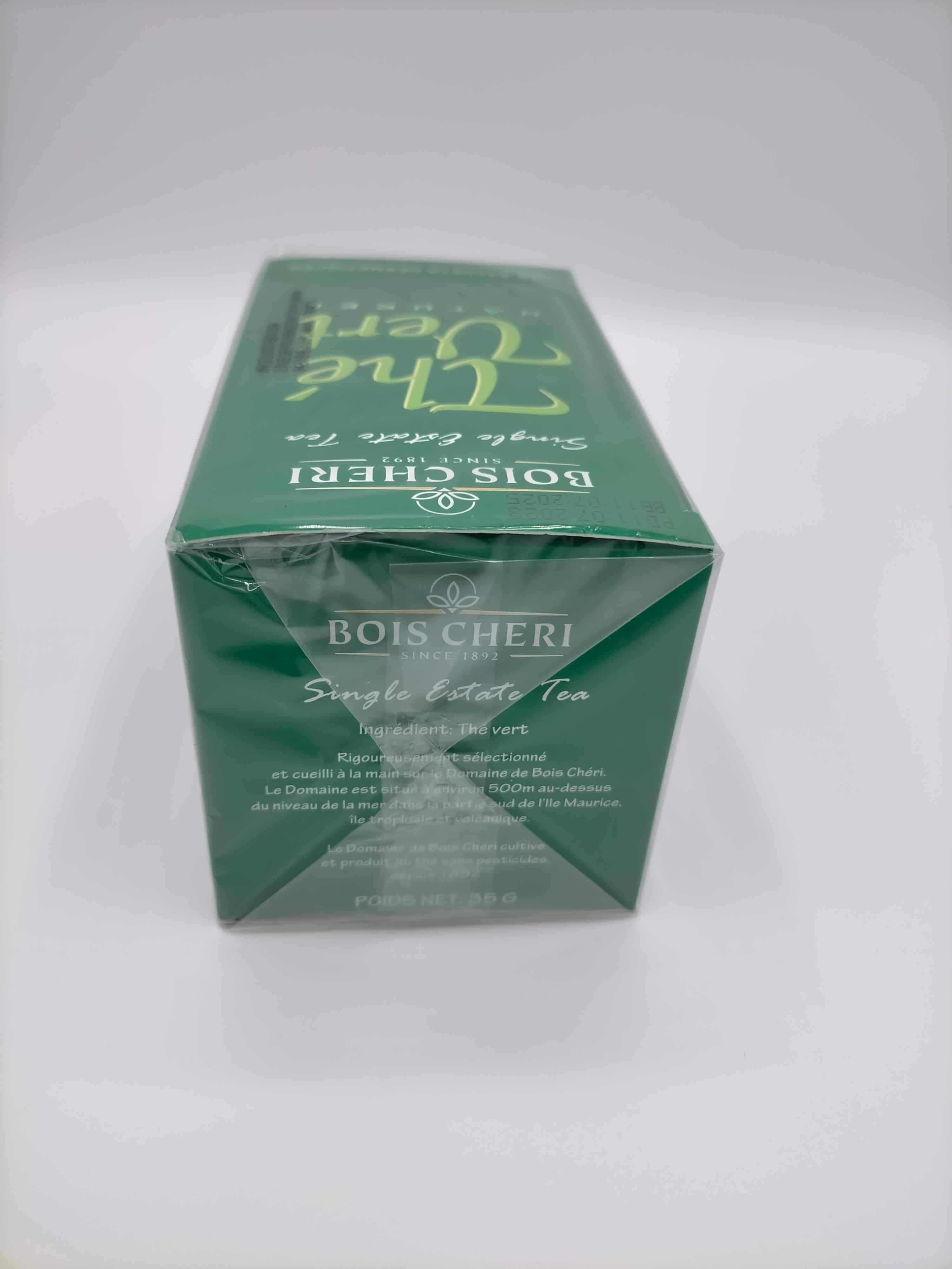 Bois Cheri Thé vert nature 25x