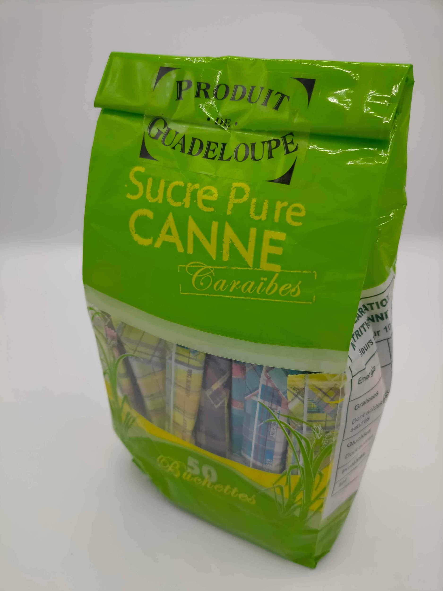 Sucre de Canne Gardel en buchettes Vert 50x