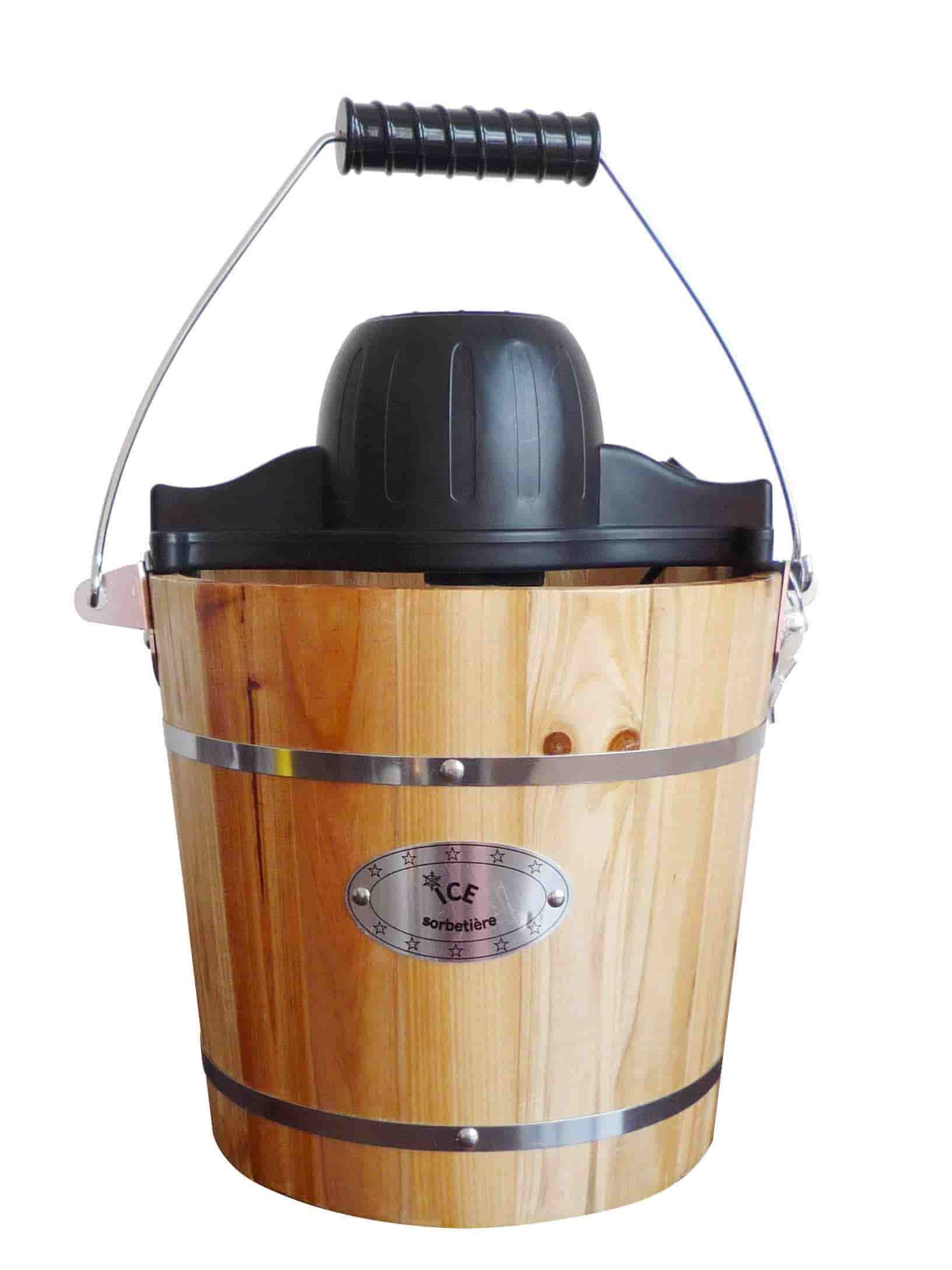 Sorbetière électrique en bois