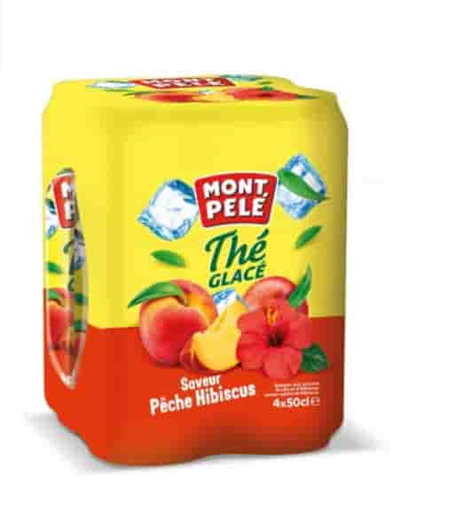Thé glacé hibiscus Pêche Mont Pelé