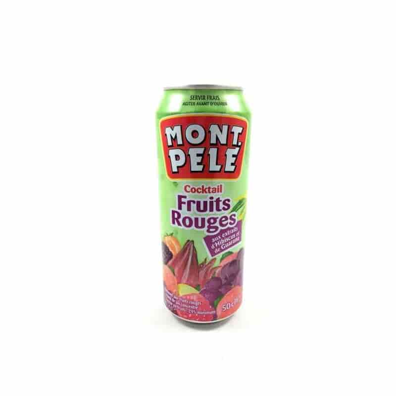 Mont Pelé Jus de fruits rouges aux extraits dHibiscus et Guarana