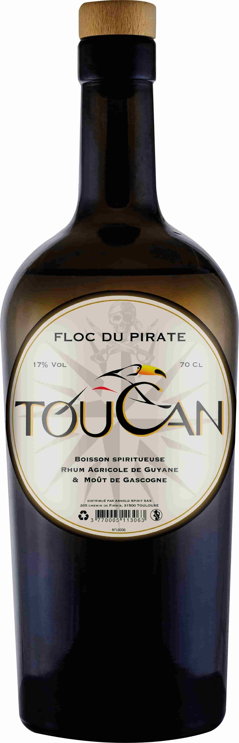 Toucan rhum le floc du pirate 70cl