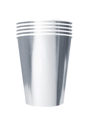 20 Gobelets cartons américain argent 530ml
