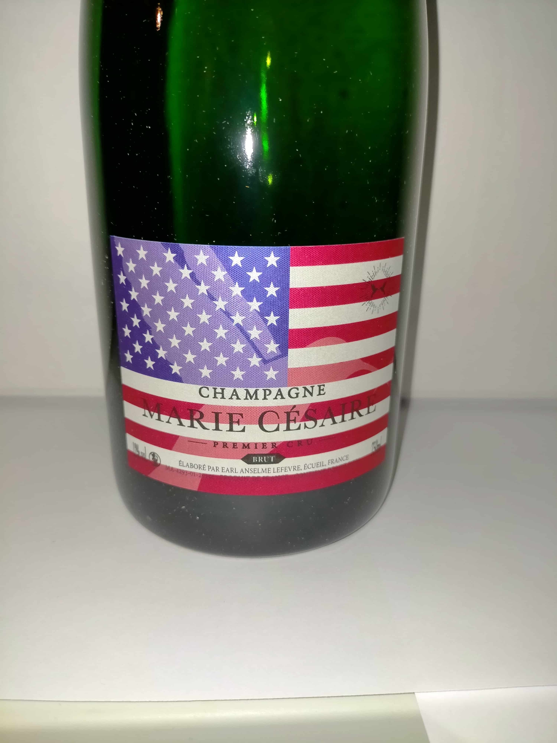 Champagne Marie Césaire Brut Premier Cru Drapeau USA 75cl