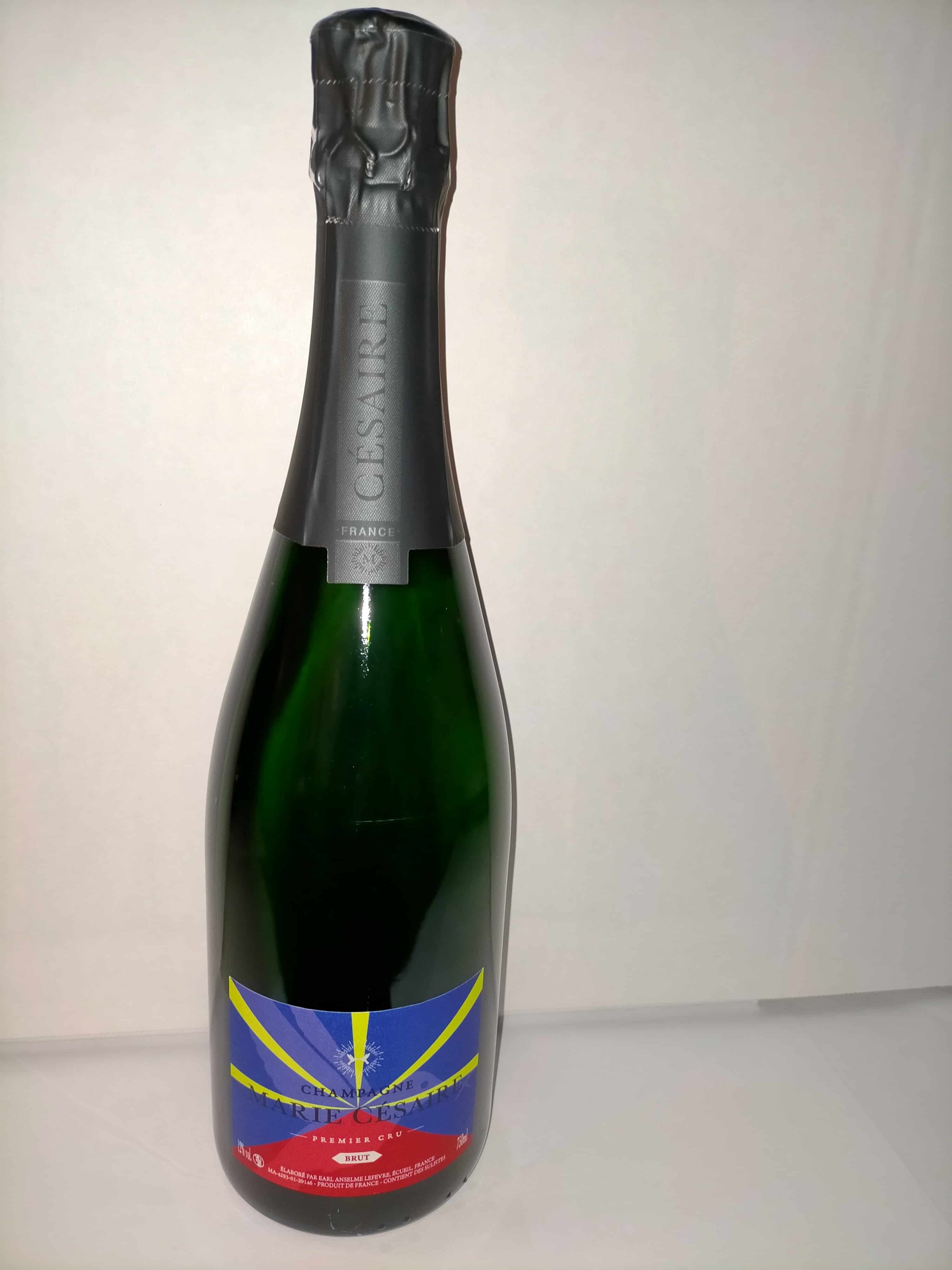 Champagne Marie Césaire Brut Premier Cru Drapeau de la Réunion 974 75cl 12°