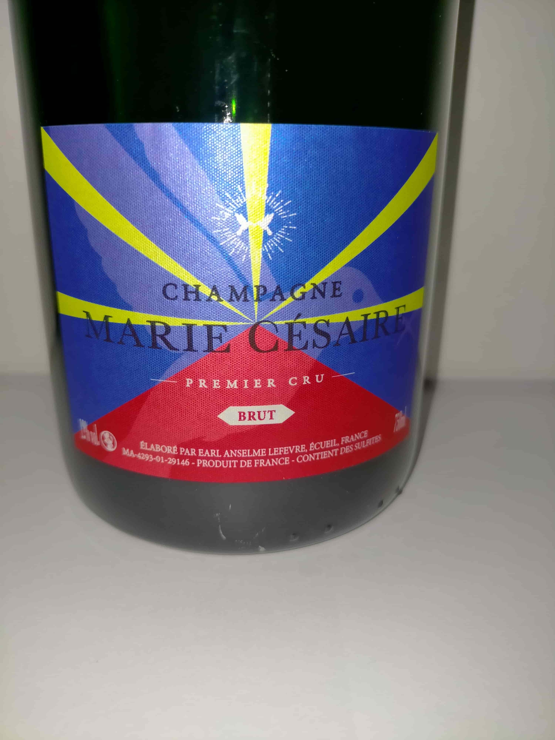 Champagne Marie Césaire Brut Premier Cru Drapeau de la Réunion 974 75cl